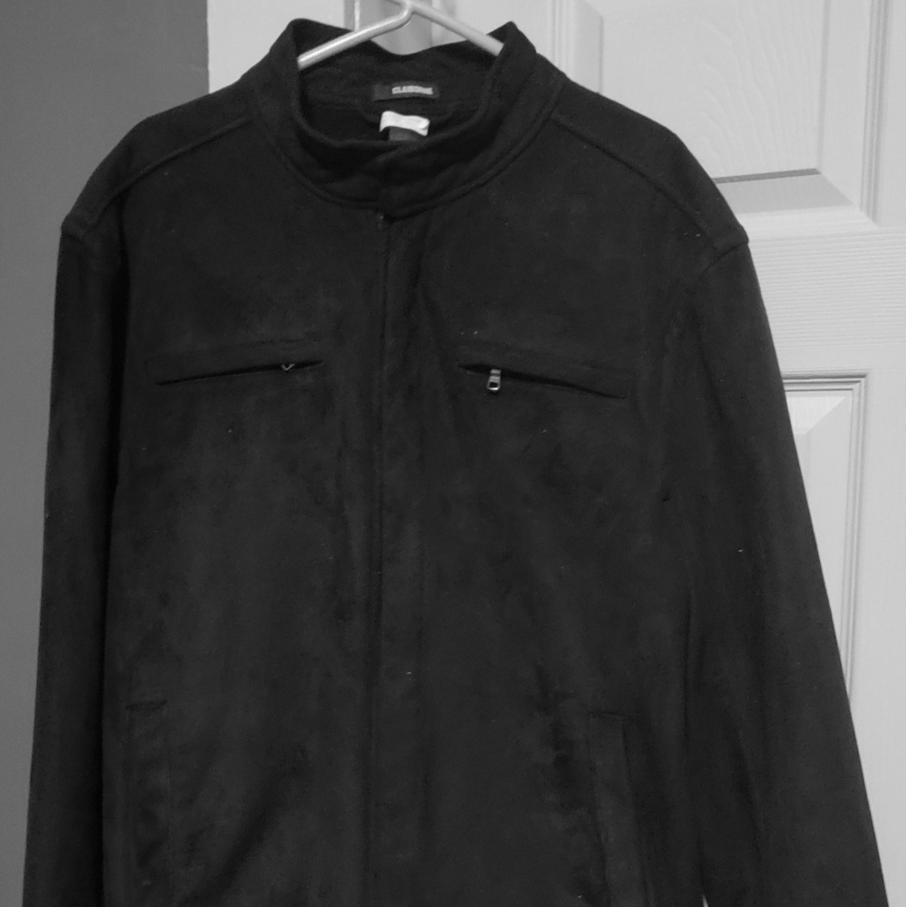 Mens Clairborne Suede Coat large
